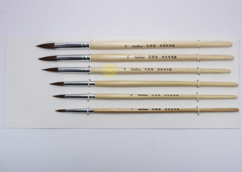 Bộ bút lông sói cán trắng