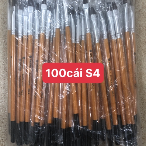 100 cái bút cán vàng đầu bằng S4