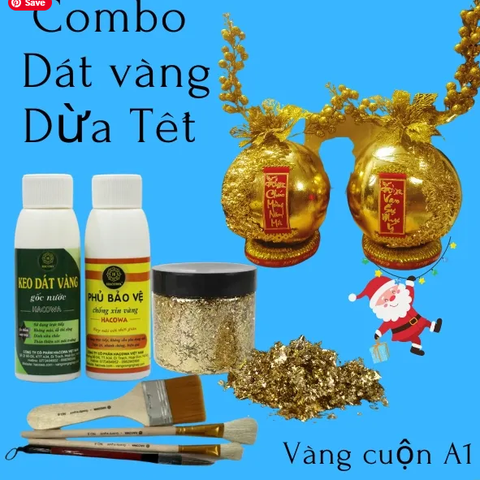 Combo 1 hộp cuộn A1 kèm keo phủ dánh cho dát dừa, hoa quả