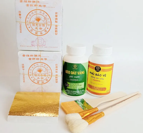 Combo 1000 lá 2B kèm keo phủ gốc nước và bút chổi