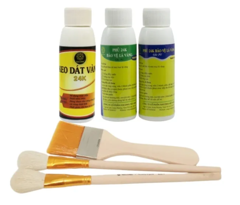 Combo keo phủ  24K- bộ 100ml kèm chổi (thỏ S1.9, cước S7)