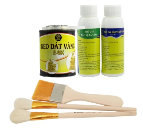 Combo 200g keo 24k + phủ 170ml + chổi (Thỏ S1.9, cước S7)