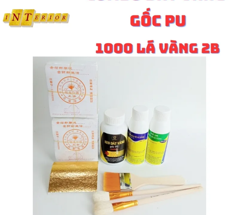 Combo 1000 lá 2B +200ml keo PU+170ml phủ 24k + 1 cước S7+ 2 thỏ S4.9