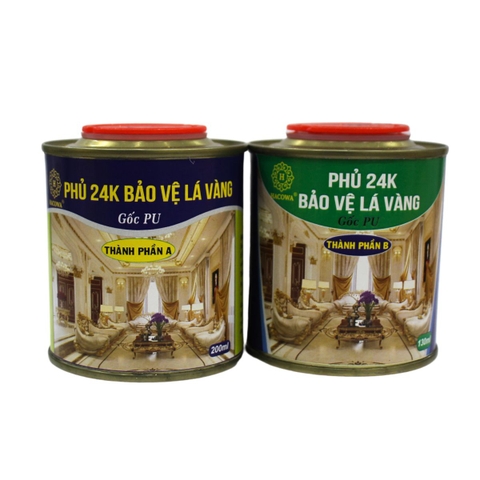 Phủ bảo vệ vàng 24K (thành phần A 200ml, thành phần B 130ml)