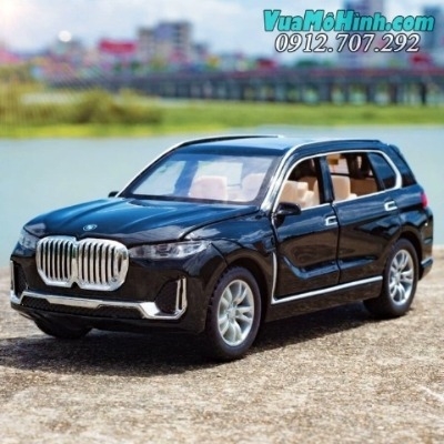 Mô hình tĩnh xe ô tô BMW X7 tỷ lệ 1:32 vỏ kim loại, mở cửa