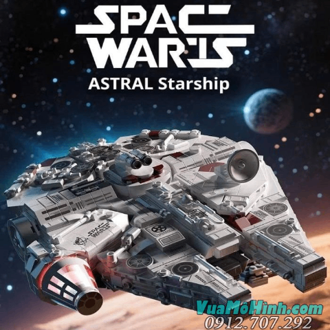 Mô Hình Lắp Ráp Tàu Vũ Trụ Millennium Falcon Cao Cấp