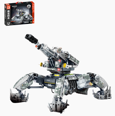 Bộ xếp hình lắp ráp rô bốt sáng tạo nhiều chi tiết, đồ chơi lego lắp ghép mô hình robot thám hiểm hãng Sembo.