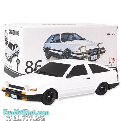 Ô tô điều khiển từ xa AE86 tỉ lệ 1/18 mô hình xe toyota cổ huyền thoại