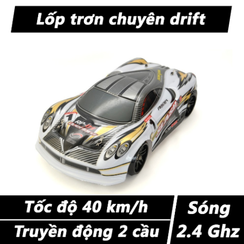 Xe đua điều khiển 2 cầu Slash 01 GTR 1:16 4WD 2.4G 45Km/h ( Drift, leo dốc ) NEW !!!!!