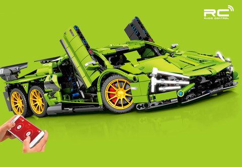 Đồ Chơi Lego Xe Hơi Thể Thao SEMBO Bộ lắp ráp oto siêu xe Supercar điều khiển cao cấp 1475 chi tiết.