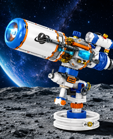 Bộ Lắp Ráp Kính Thiên Văn Không Gian SPACE đồ chơi lego xếp hình kính quan sát vũ trụ lắp ghép Telescope cho bé.