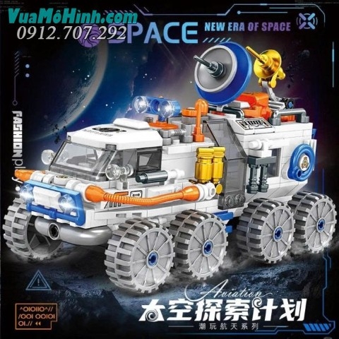Đồ chơi lắp ráp mô hình xe thám hiểm vũ trụ Sembo Block chính hãng giá rẻ bộ xếp hình lego cho trẻ em 307 chi tiết