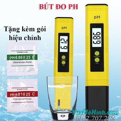 Bút đo pH dụng cụ kiểm tra độ mặn chua, phèn, kiểm soát độ axit của nước uống, ao bể cá