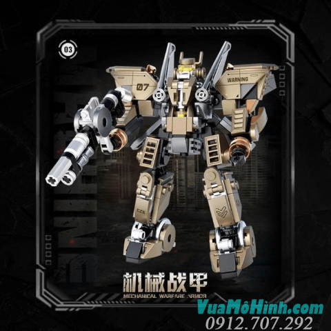 Mô Hình Lắp Ráp Robot Mecha Warfare Armor Khớp Cử Động Linh Hoạt