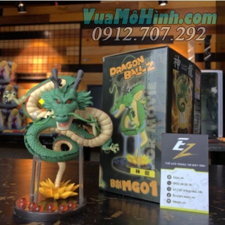 Mô hình rồng thần trái đất 7 viên ngọc rồng Dragon Ball rồng thiêng có đèn Led, cao 20cm