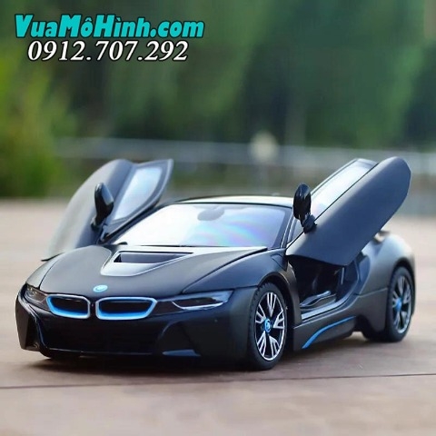 Mô hình xe BMW i8 1: 14 phiên bản cao cấp nhất : tự động mở cửa, điều khiển sóng 2.4Ghz, pin sạc