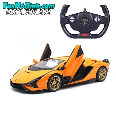 Mô hình siêu xe điều khiển từ xa Lamborghini Sian FPK 37 Rastar tỷ lệ 1/14 phiên bản pin sạc, sóng 2.4Ghz