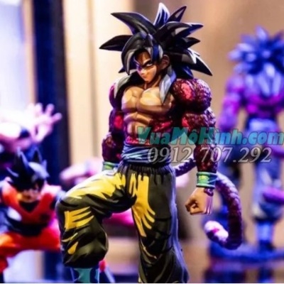 Mô hình Son Goku SS4 7 viên ngọc rồng Dragon Ball  màu đặc biệt cao 26cm