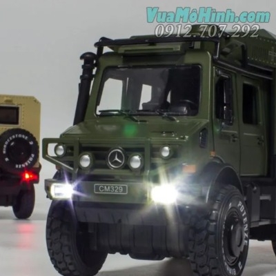 Mô hình tĩnh xe ô tô Mercedes-Benz Unimog tỉ lệ 1:28 U5000