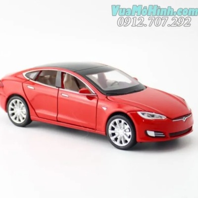 Đồ chơi mô hình xe ô tô Tesla ModelS tỉ lệ 1:32 vỏ hợp kim mô phỏng như xe thật