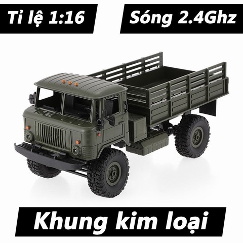 Mô hình xe tải quân sự Mỹ - US Military Truck tỉ lệ 1:16 , khung kim loại , sóng điều khiển 2.4Ghz , nước sơn cực đẹp !