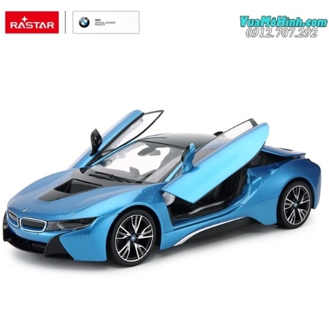 Mô hình xe BMW i8 1: 14 phiên bản cao cấp nhất : tự động mở cửa, điều khiển sóng 2.4Ghz, pin sạc