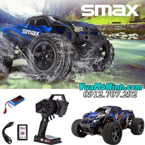 Remo Hobby SMAX RH1631 - Siêu phẩm xe điều khiển tốc độ cao 50km/h, chống nước, sóng 2.4Ghz, 2 cầu 4WD 1/16, drift cháy đường