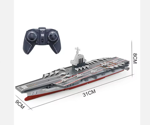 Mô hình đồ chơi tàu sân bay Fujian điều khiển từ xa, tàu bọc thép mini RC 4CH thiết giáp hạm tàu chiến tỉ lệ 1:1000 sóng 2.4G