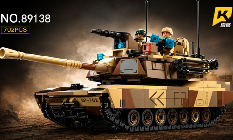 Bộ xếp hình lắp ghép lego xe tăng chiến đấu Battle Tank Quân Sự Cao Cấp 702 chi tiết đồ chơi an toàn cho bé