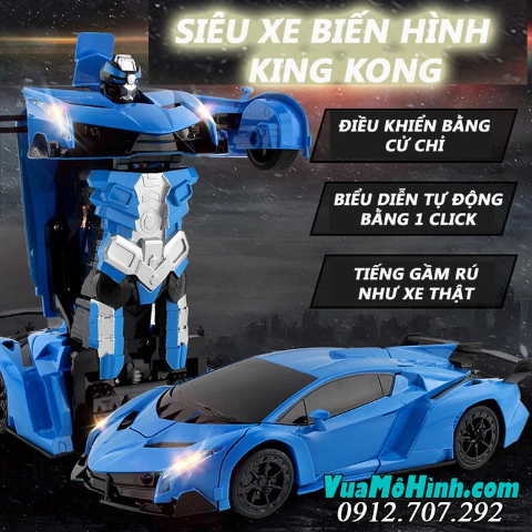 Siêu xe biến hình King Kong phiên bản mới trang bị biến hình bằng cử chỉ