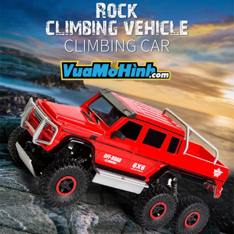 Rock Defender - xe địa hình điều khiển từ xa 3 cầu dẫn động 6 bánh - sóng điều khiển 2.4Ghz có sẵn đèn LED chống nước siêu bền