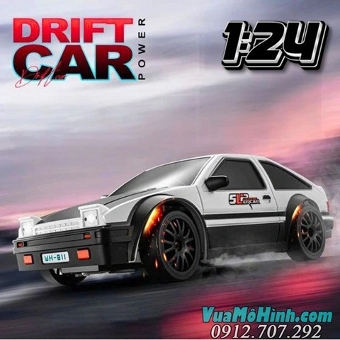Xe Điều Khiển Từ Xa Drift S811 S812 S813 – RC Car 4WD 1/24 LED, Thiết Kế GTR Thể Thao Tốc Độ Cao