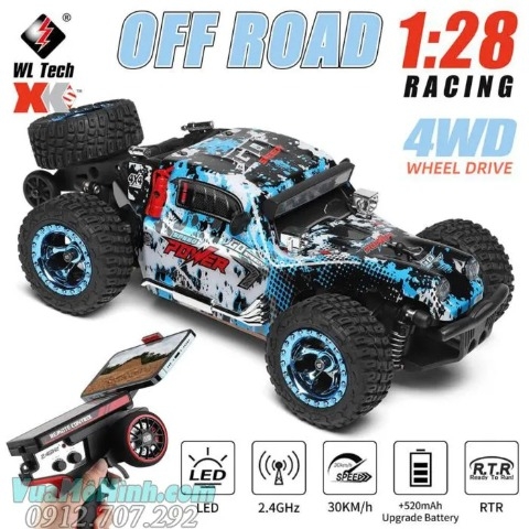 Xe Điều Khiển Từ Xa WLtoys 284161 – 1/28 4WD Off-road, Tốc Độ Cao 30Km/h