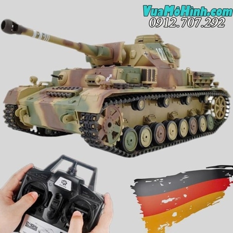 Xe tăng điều khiển từ xa COOLBANK-3859- Panzer IV F2 tỷ lệ 1/16, full box nguyên seal, sưu tầm – trưng bày cực chất
