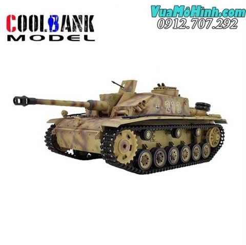 Xe Tăng Điều Khiển Từ Xa CoolBank 3868-1 – Mô Hình German StuG III (F8 Type) Chi Tiết, Mạnh Mẽ, Tỷ Lệ Chuẩn 1/16