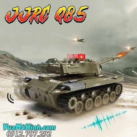 Xe Tăng Điều Khiển Từ Xa JJRC Q85 – M41A3 Walker Bulldog Tỷ Lệ 1/30, RC Tank Quân Sự Siêu Chất