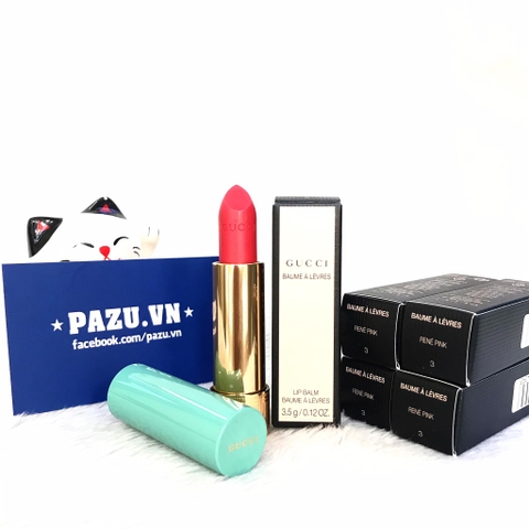 Son Dưỡng Gucci Rouge Baume A Levres Lip Balm 03 Rene Pink