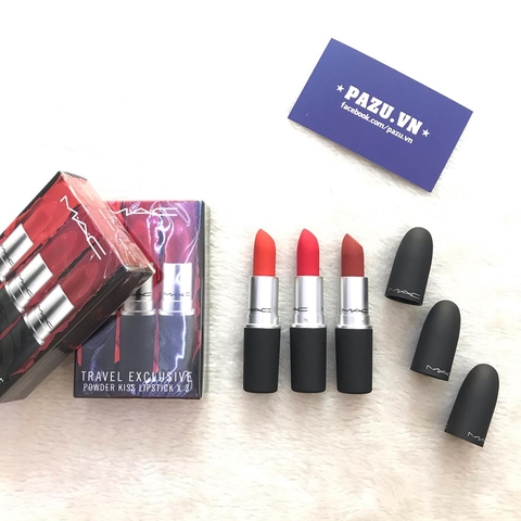 Set 3 Cây Son MAC Travel Exclusive Lipstick