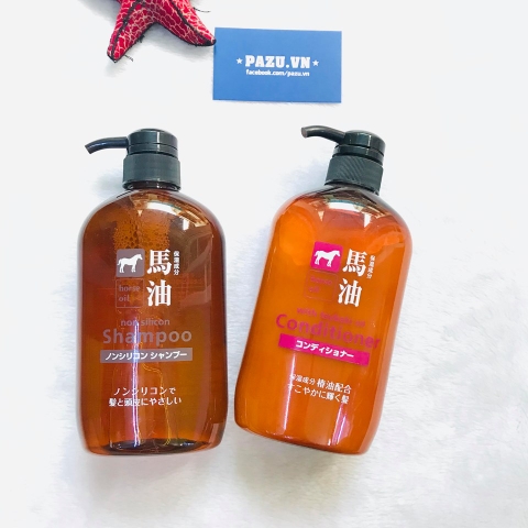 Bộ Dầu Gội + Dầu xả Chiết Xuất Mỡ Ngựa Horse Oil