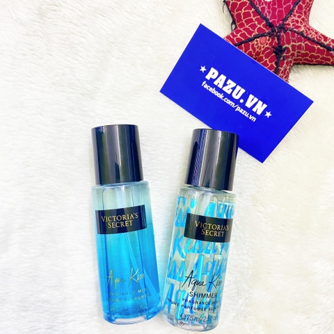 Body Mist Victoria's Secret Aqua Kiss and Shimmer (thanh lý)