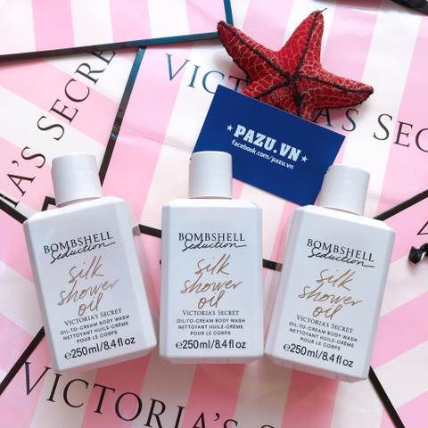 Dầu Tắm Dưỡng Da Victoria’s Secret Silk Shower Oil - Bombshell Seduction