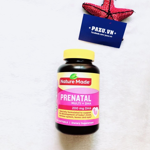 Dầu Cá Cho Bà Bầu Nature Made ® Prenatal Multi DHA