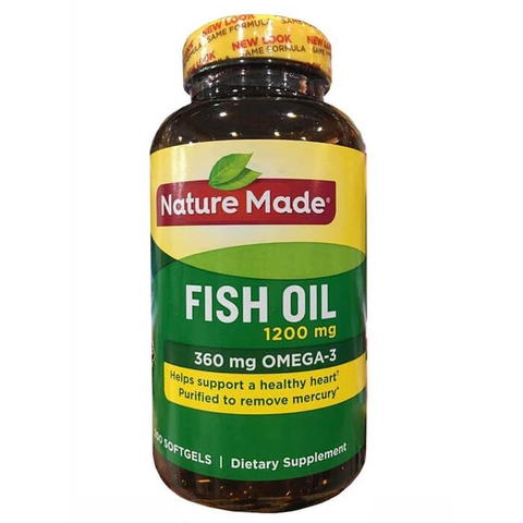 Dầu Cá Nature Made Fish Oil Omega 3 1200mg