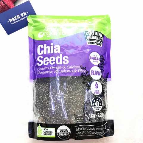 Hạt Chia Organic Chia Seeds Australia Gói 1KG