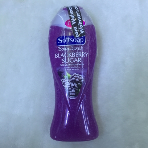 Sữa Tắm Dưỡng Ẩm Body Scrub Blackberry Sugar Của Mỹ Softsoap