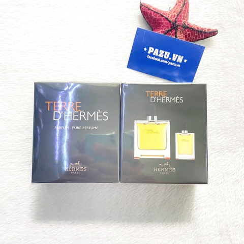 Set Hermes Terre d’Hermes Parfum Pure Perfume