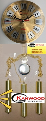 Bộ lắc 6 món 16cm bông la mã không nhạc có tạ