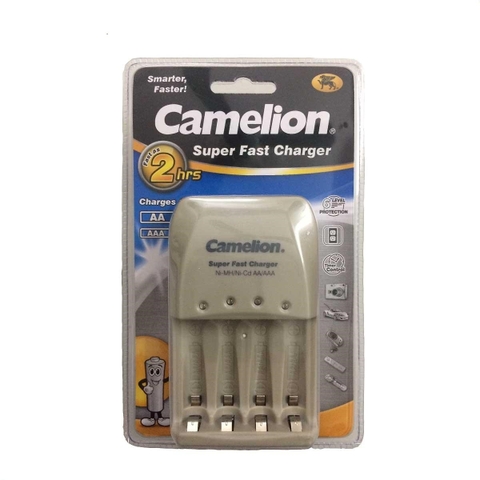 Bộ sạc nhanh 2 giờ tự ngắt Camelion BC-0905A kèm 2 pin Camelion AA2700mAh