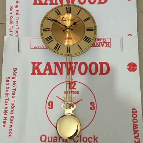 Bộ lắc 5 món mặt số 25,5cm số la mã, máy kim trôi Kanwood
