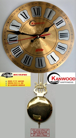Bộ lắc 5 món mặt số bông 23cm la mã kim trôi Kanwood